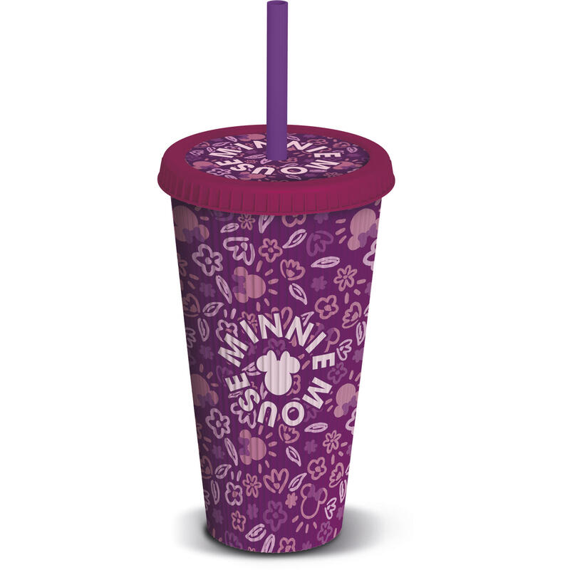 Vaso De Caña En Relieve Pp 790 Ml Minnie Mouse Cherrylicious