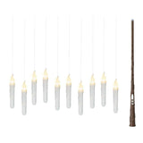 Velas Led Efecto Llama Mágica Para Uso Interior, 10 Uds + Barita