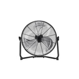Ventilador Abrila Midas 120w Industrial De Suelo 3 Velocidades 3 Aspas Orientable 1410 Rpm Flujo Aire 5940 M3 65db Motor Ac 59x62x22 Cm Negro/Cromo
