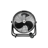 Ventilador Abrila Poniente 180w Industrial De Suelo 3 Velocidades 3 Aspas Orientable 1300 Rpm Flujo Aire 8000 M3 80db Motor Ac 67x74x41 Cm Negro