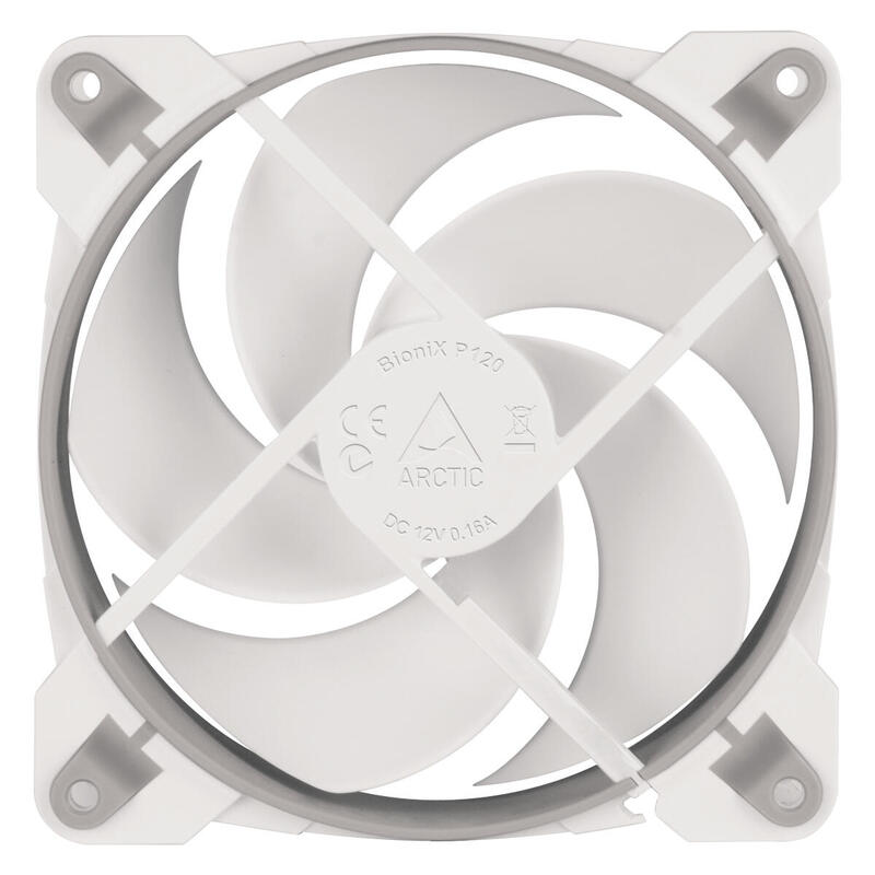 Ventilador Caja 12cm Arctic Bionix P120 Grey/White 120mm, Controlled Speed Pwm Pst