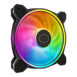 Ventilador  Cooler Master Masterfan Mf120 Halo2, De Caja Negro, Ventilador Único, Sin Controlador Rgb Mfl-B2dn-21np2-R2