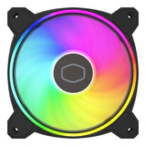 Ventilador  Cooler Master Masterfan Mf120 Halo2, De Caja Negro, Ventilador Único, Sin Controlador Rgb Mfl-B2dn-21np2-R2