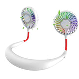 Ventilador De Cuello Con Aromaterapia Y Luces Blanco