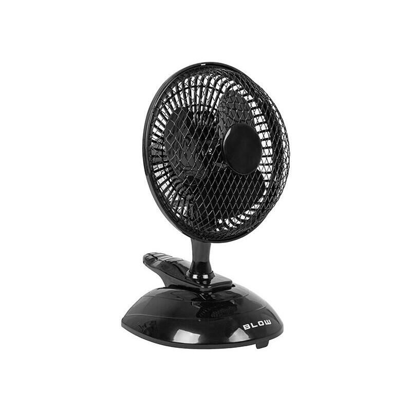 Ventilador De Escritorio 6"/15cm Clip 25w 2 En 1 Negro