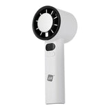 Ventilador De Mano Recargable Con Enfriador, Abs, Blanco, Ø5,8 X 5,7 X 16,5 Cm