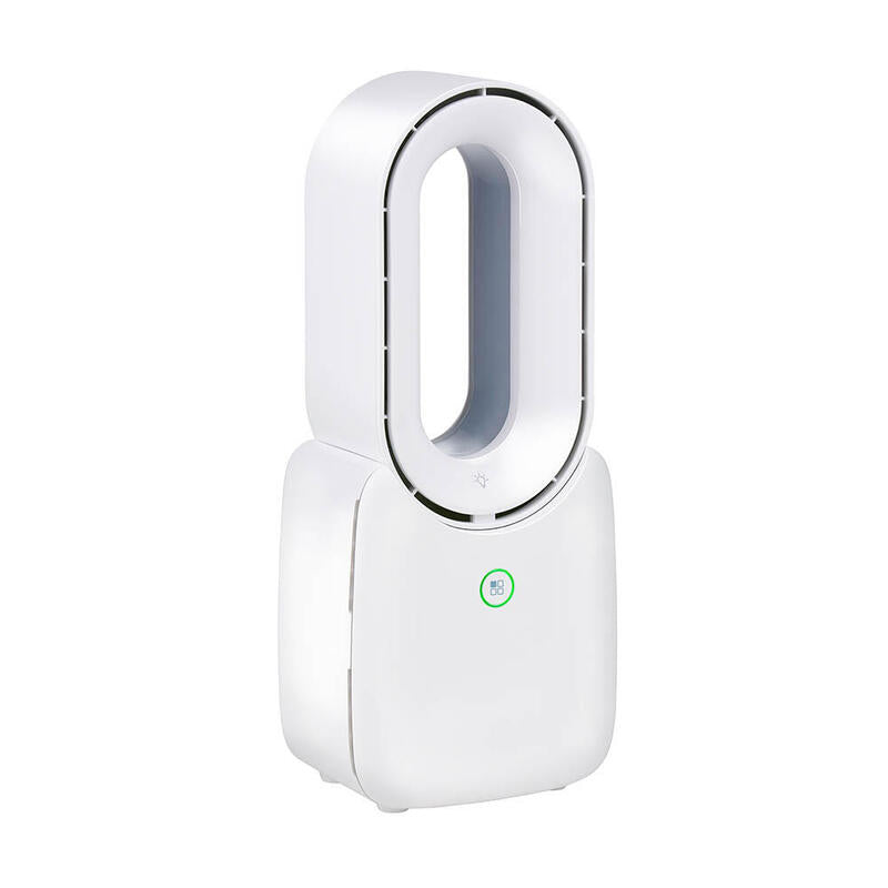 Ventilador De Mesa Sin Aspas, Recargable Usb, 3 Velocidades 12,4 X 9 X 30 Cm