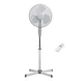Ventilador De Pie, 50w Ø40 Cm, 3 Vel, Base Aspa, Blanco, 40 X 40 X 120 Cm