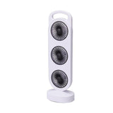 Ventilador De Sobremesa Recargable Blanco Y Negro, 3 Velocidades, 36,5 X 12 X 8,3 Cm