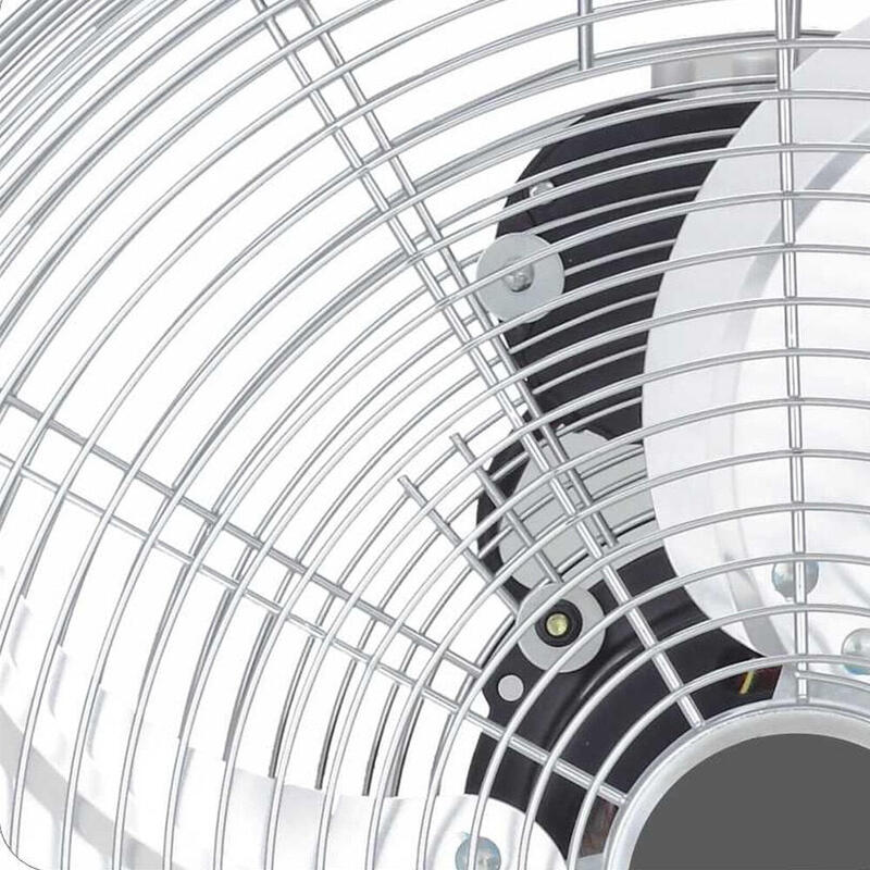 Ventilador De Suelo Industrial Haeger New Tornado 3 Aspas Metalicas 45cm 90w Interruptor Giratorio 3 Velocidades