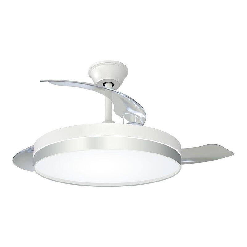 Ventilador De Techo 3cct Ø107 Cm, Plateado