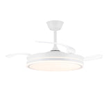 Ventilador De Techo Led 3cct Aspas Retráctiles Evo Smart 72 W 7920 Lm Blanco