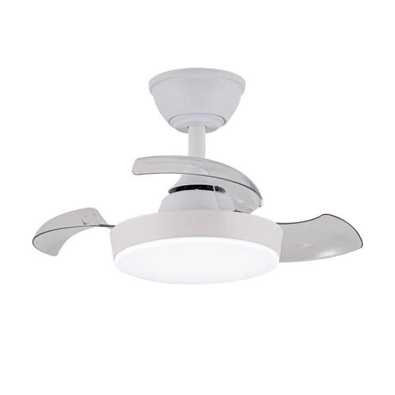 Ventilador De Techo Led 3cct Aspas Retráctiles Hornet 32 W 3195 Lm Blanco