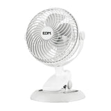 Ventilador Mini Recargable Con Pinza Y Base, 3 W; 31,6 Db; Ø17 X 18 X 28 Cm