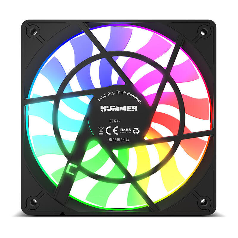 Ventilador Nox Hummer Slim Argb 120 Mm
