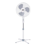 Ventilador  Pack De 3 Unidades De Pie. Color Blanco. Potencia: 45w Aspas: Ø40cm Altura Regulable 105-125cm Edm