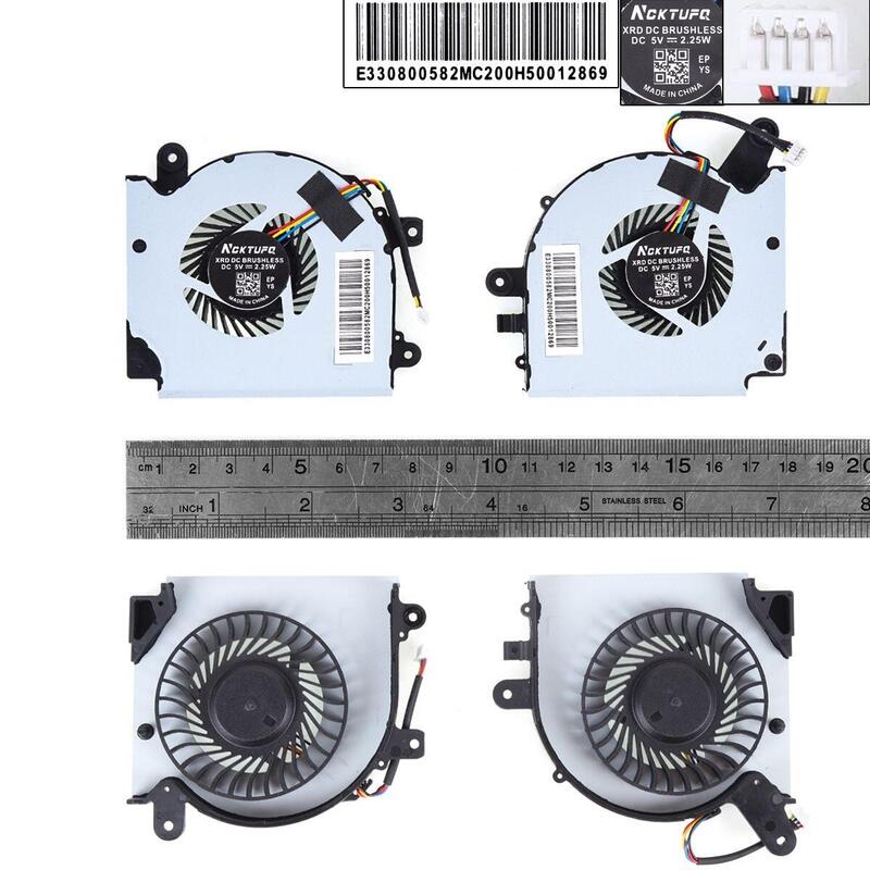 Ventilador Para Computadora Portátil Msi Gf75 Ms 17f1 17f2 17f4 17f5 N415 N416 L+R, Copia Alta
