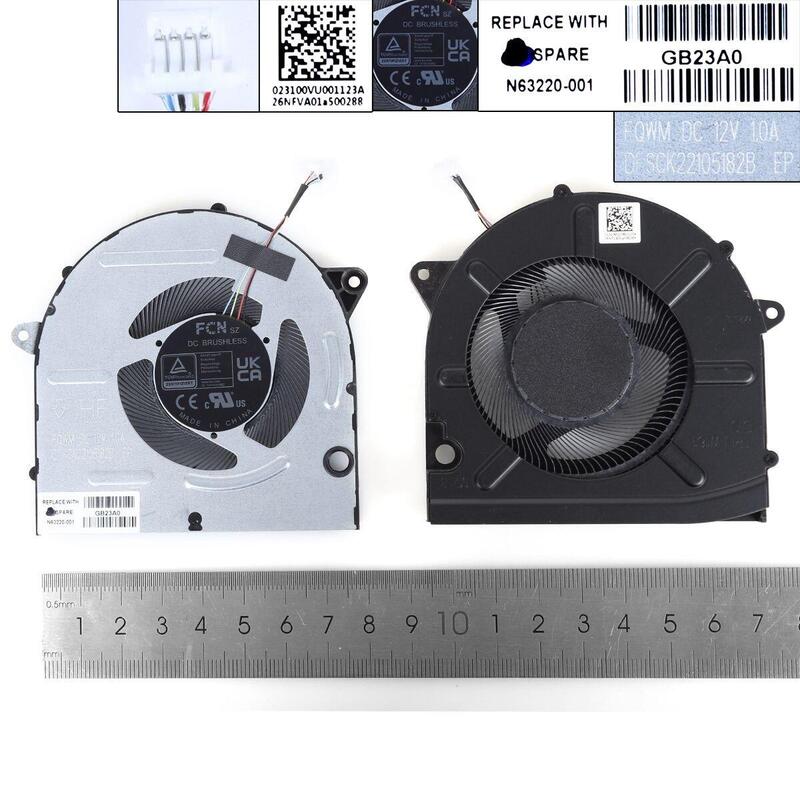 Ventilador Para Portátil Hp Pavilion 16 Ab Tpn W161 12vorg N63219 001