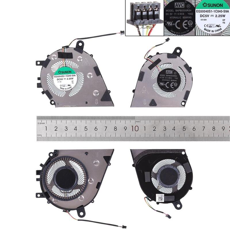 Ventilador Para Portátil Lenovo Air 14 2019 S550 14 Api 81nh S550 Ideapad Flex14 Api (L+R, Gpu, Sin Cubierta, Original)