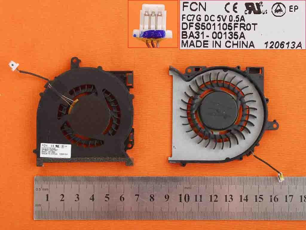 Ventilador Cpu Para Portátil Samsung Np770Z5E Np780Z5E Np870Z5E Np870Z5G Dfs501105Fr0T Ba31-00136A