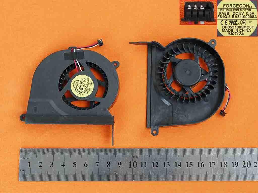 Ventilador Cpu Para Portátil Samsung Rv411 Rv415 Rv420 Rv511 Rv509 Rv515 Rv520 Rv409 Rc520 Rc510 Dfs531005Mc0T