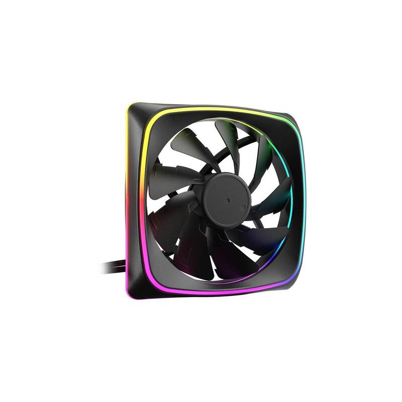 Ventilador  Sharkoon Shark Lights Rgb Pwm  Negro, 120 Mm 4044951041954