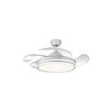 Ventilador Techo  Calima 1080 Mm Mando A Distancia 6 Velocidades Motor Dc Luz Led Integrada Acabado En Blanco