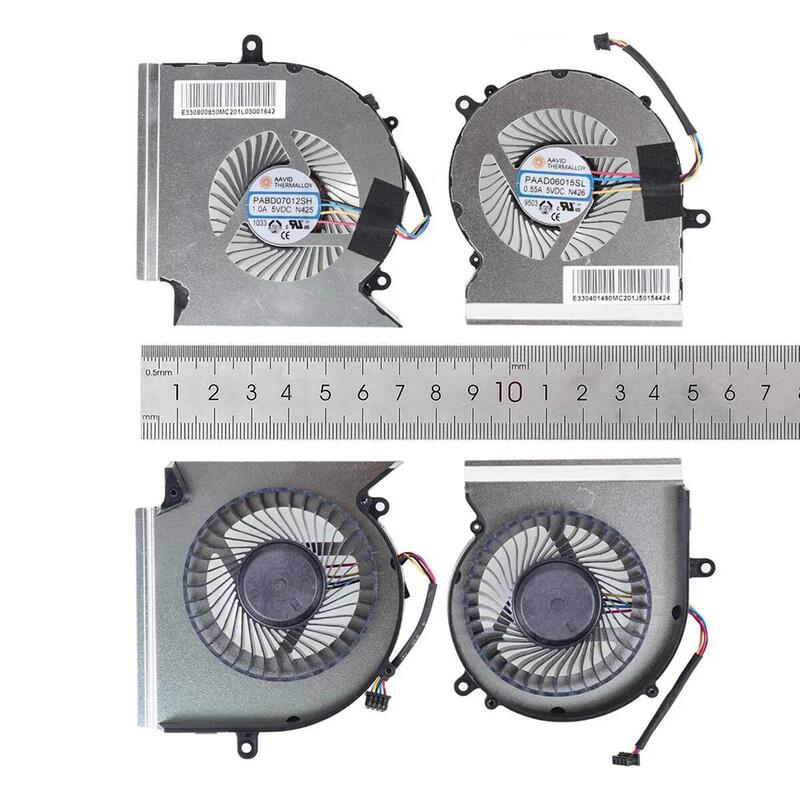 Ventiladores Cpu + Gpu Para Portátil Msi Gl65 Ge65 Gp65 We65 Ms 16u7 N425 N426