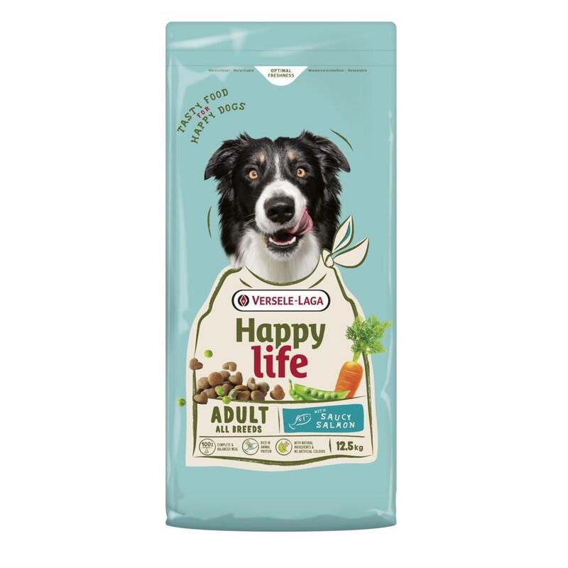 Versele Laga Happy Life Alimento Seco Con Salmón Para Perros Adultos 12,5 Kg