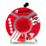 Vertex Pb50metal Extension Cable 50 M 3x2,5 Mm 3000 W Ip44 Rojo