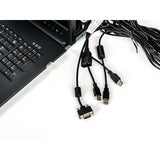 Vertiv Avocent Consola Lcd De Acceso Directo Al Rack De 19" Con Conmutador Kvm Autoview 2216 Digital O Analógico De 16 Puertos, Teclado Usb, Rak-Key Para Acceso Digital Y 16 Cables Mpuiq-Vmchs, Us Intl