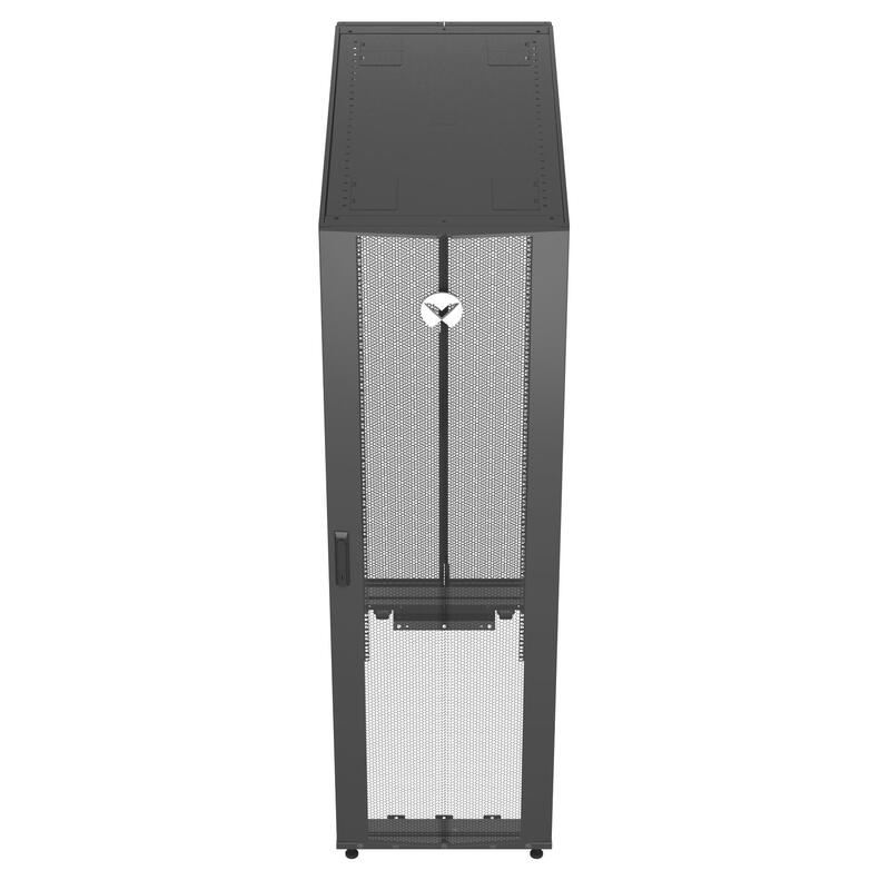 Vertiv Vr3300 Armario Rack 42u Rack O Bastidor Independiente Negro, Transparente