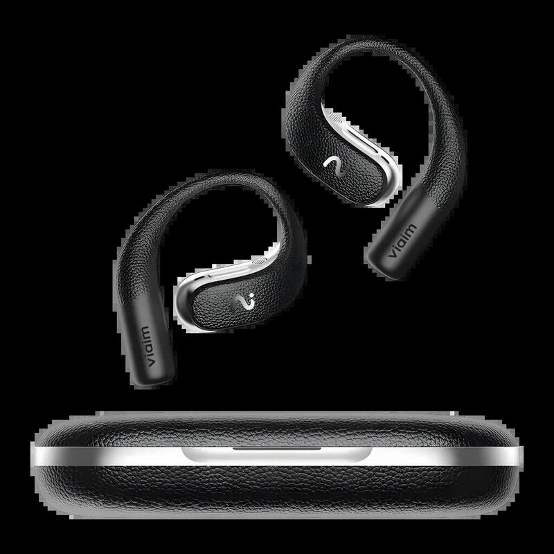Viaim Open Note Ai Earbuds With Voice Recorder (Black)
