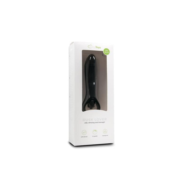 Vibrador Anal Silicona - Negro