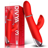 Vibrador Con Aro De Bolas  Divya  Internas Up And Down Y Pulsación 3 Motores Independientes Usb