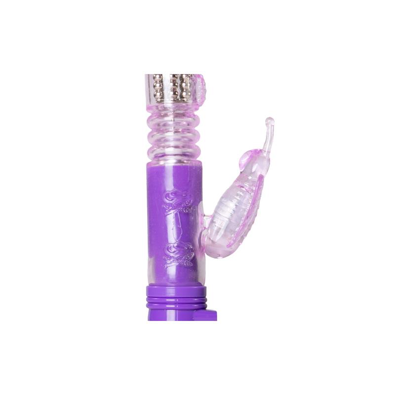 Vibrador Con Mariposa - Púrpura