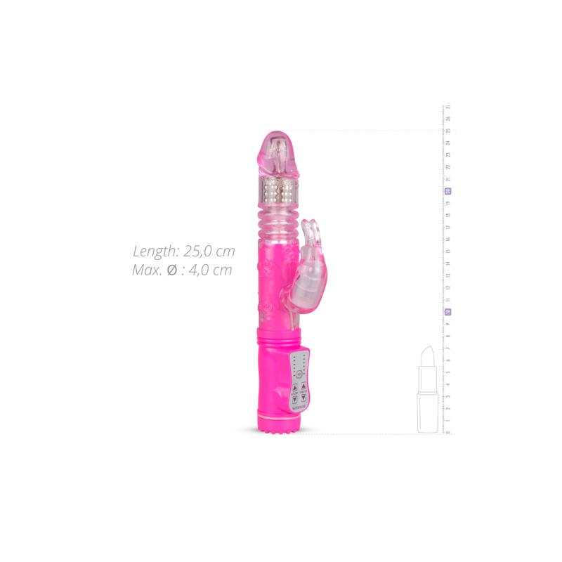 Vibrador  Percutador Y Bolas Rotadoras Rosa
