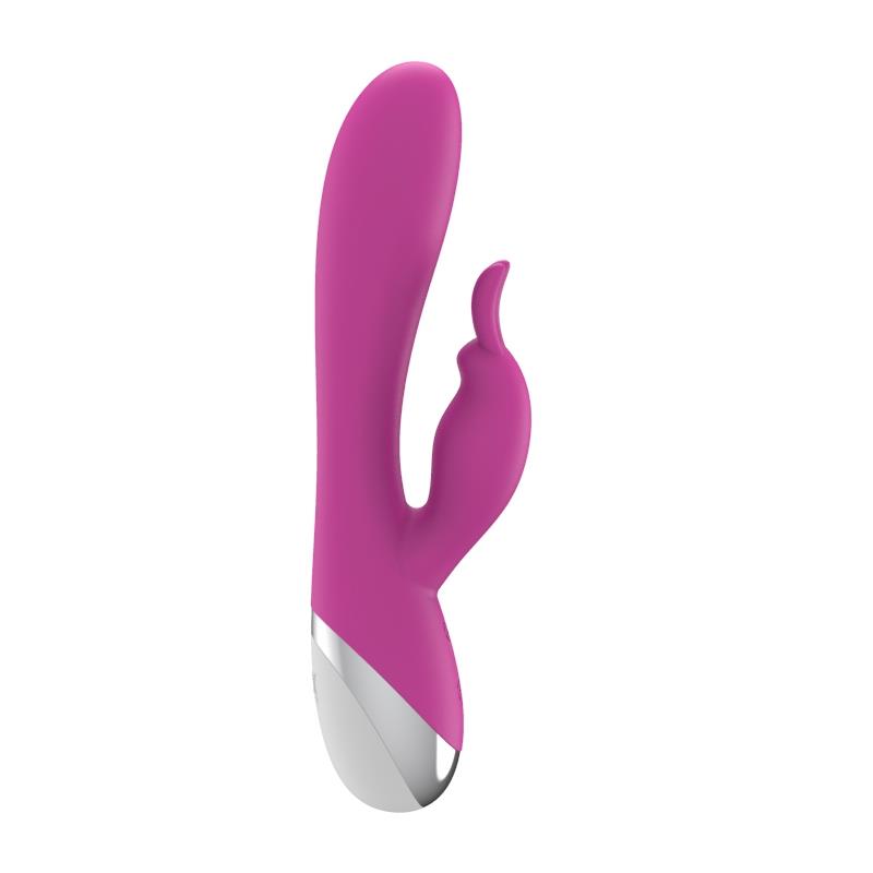 Vibrador Dual Usb Silicona Rosa