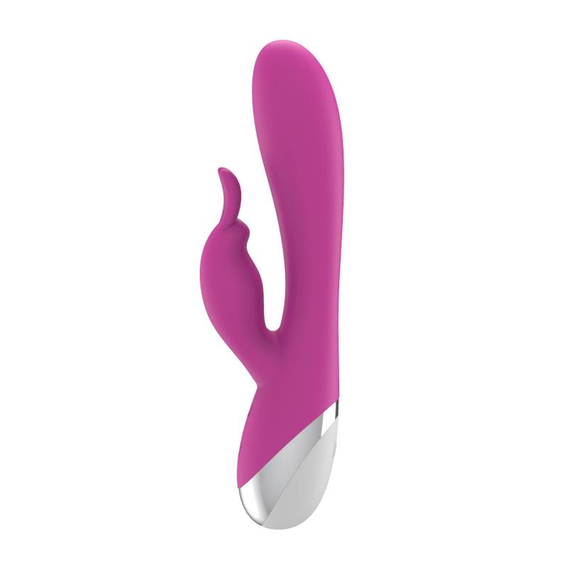 Vibrador Dual Usb Silicona Rosa