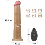 Vibrador Realista Con Rotación Doble Capa 10