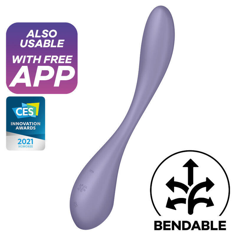 Vibrador Satisfyer G-Spot Flex 5 Multierojugbal  - Lila