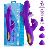 Vibrador Siter 2.0 Con Lengua Flapping, Golpeteo Y Cabezales Intercambiables