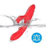 Vibrador Tickler Con Thrusting Silicona Líquida