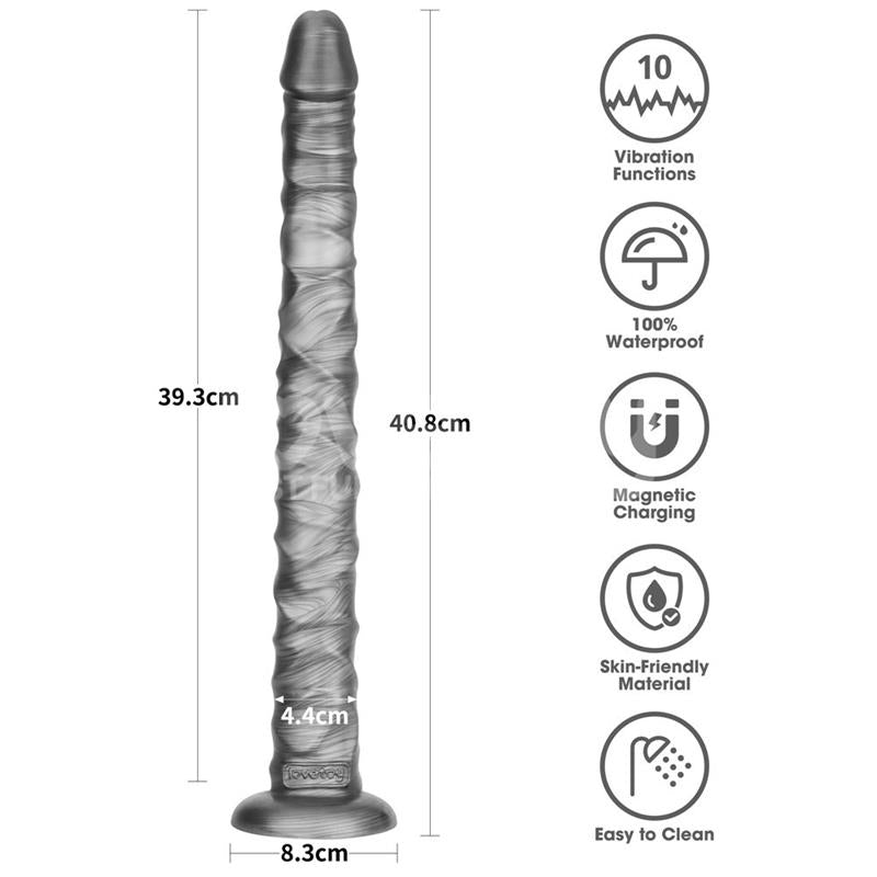 Vibrax Slider Dildo Anal Con Vibración King Sized 16