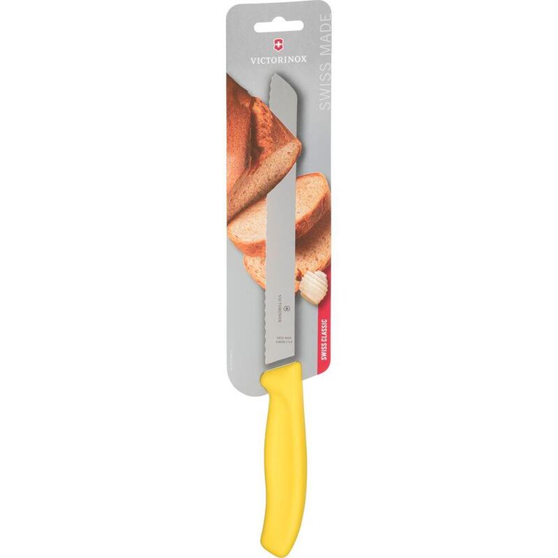 Victorinox Brotmesser 21cm Gelb Wellenschliff