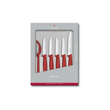 Victorinox Swiss Classic Vegetal. Juego De Cuchillos 6pc Rojo