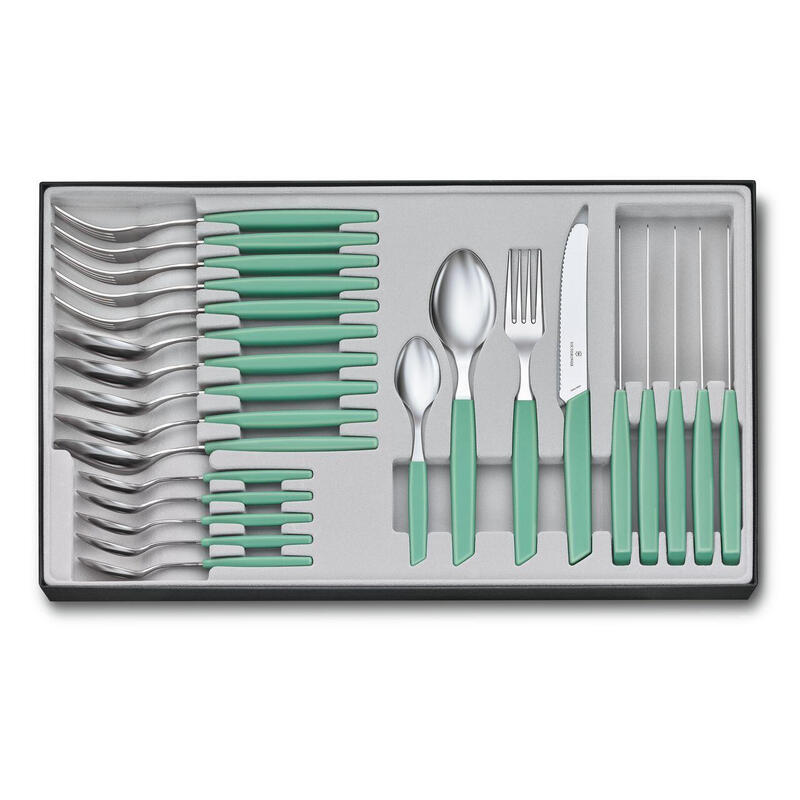 Victorinox Swiss Modern Cubertería 24 Uds. Menta Verde