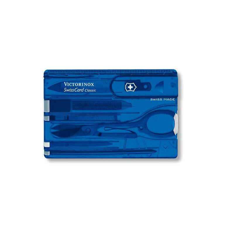 Victorinox Swisscard Classic Estuche De Maquillaje Y De Manicura Azul, Transparente Abs Sintéticos