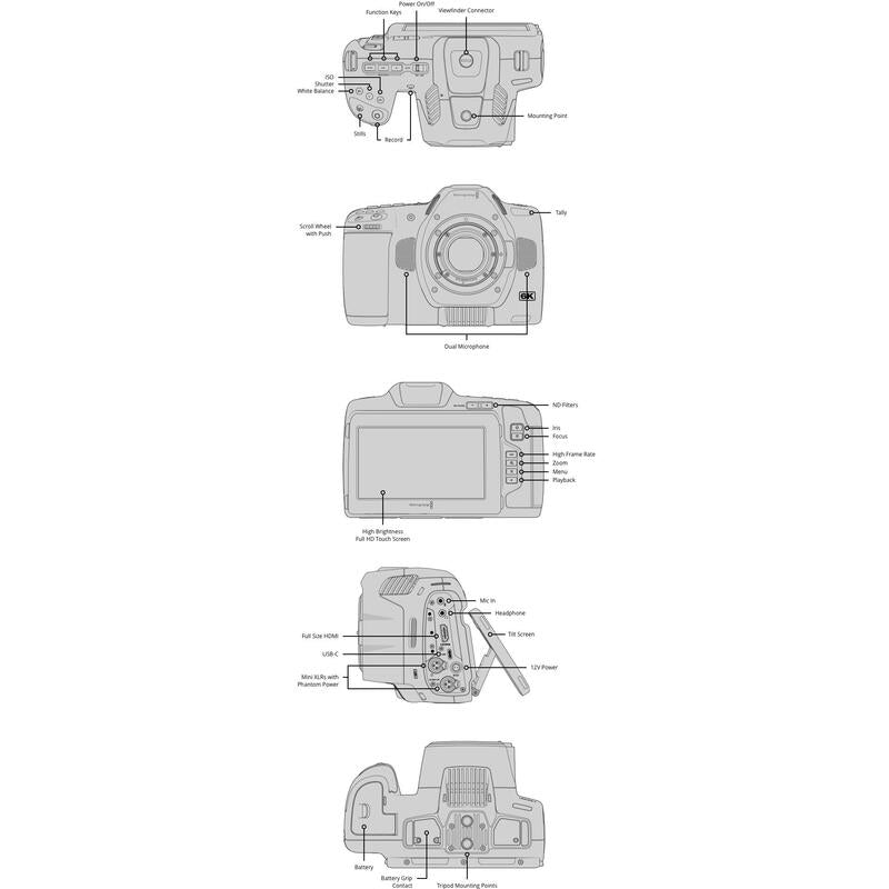 Videocamara  Blackmagic Pocket Cinema 6k