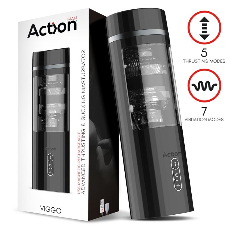 Masturbador Viggo  Advanced Con Up And Down Y Succión Usb